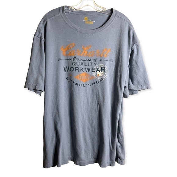 Carhartt logo t-shirt men’s XXL good used condition F-2 - Picture 1 of 4